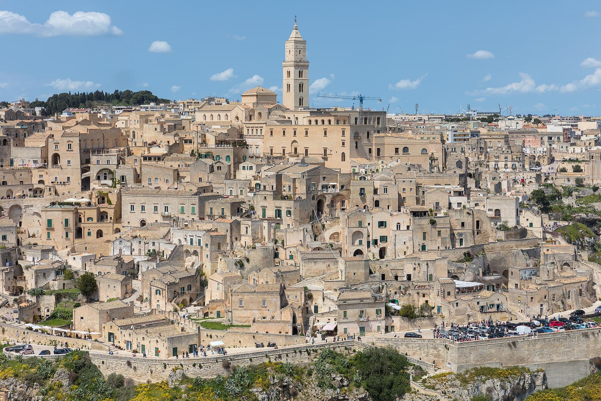 Matera vista dal belvedere di Murgia Timone, nel parco della Murgia Materana.