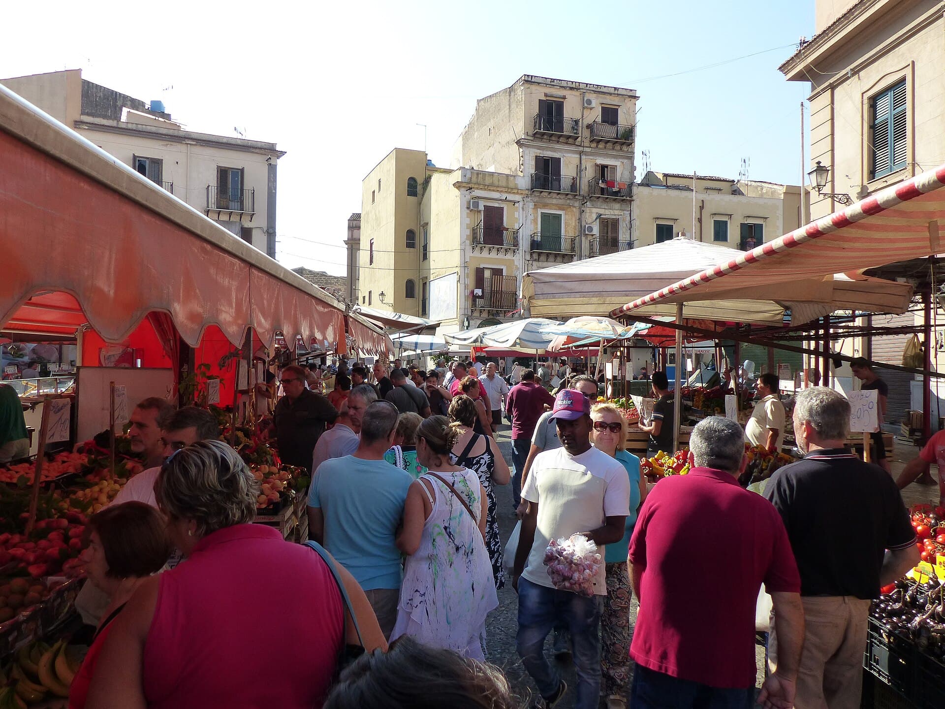 Il mercato di Ballarò, a Palermo.